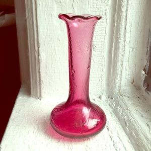 Vintage Cranberry 🌸 Vase